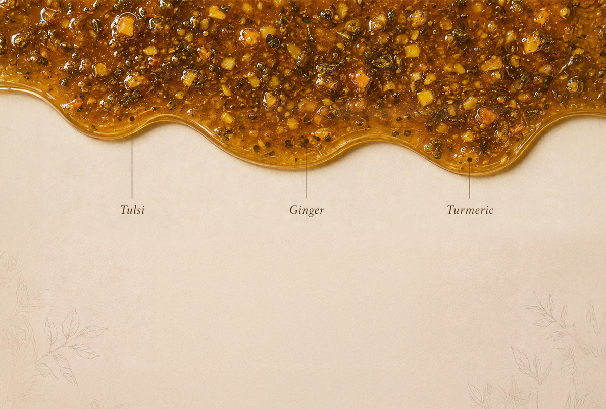 Immunity Honey with tulsi, ginger and turmeric